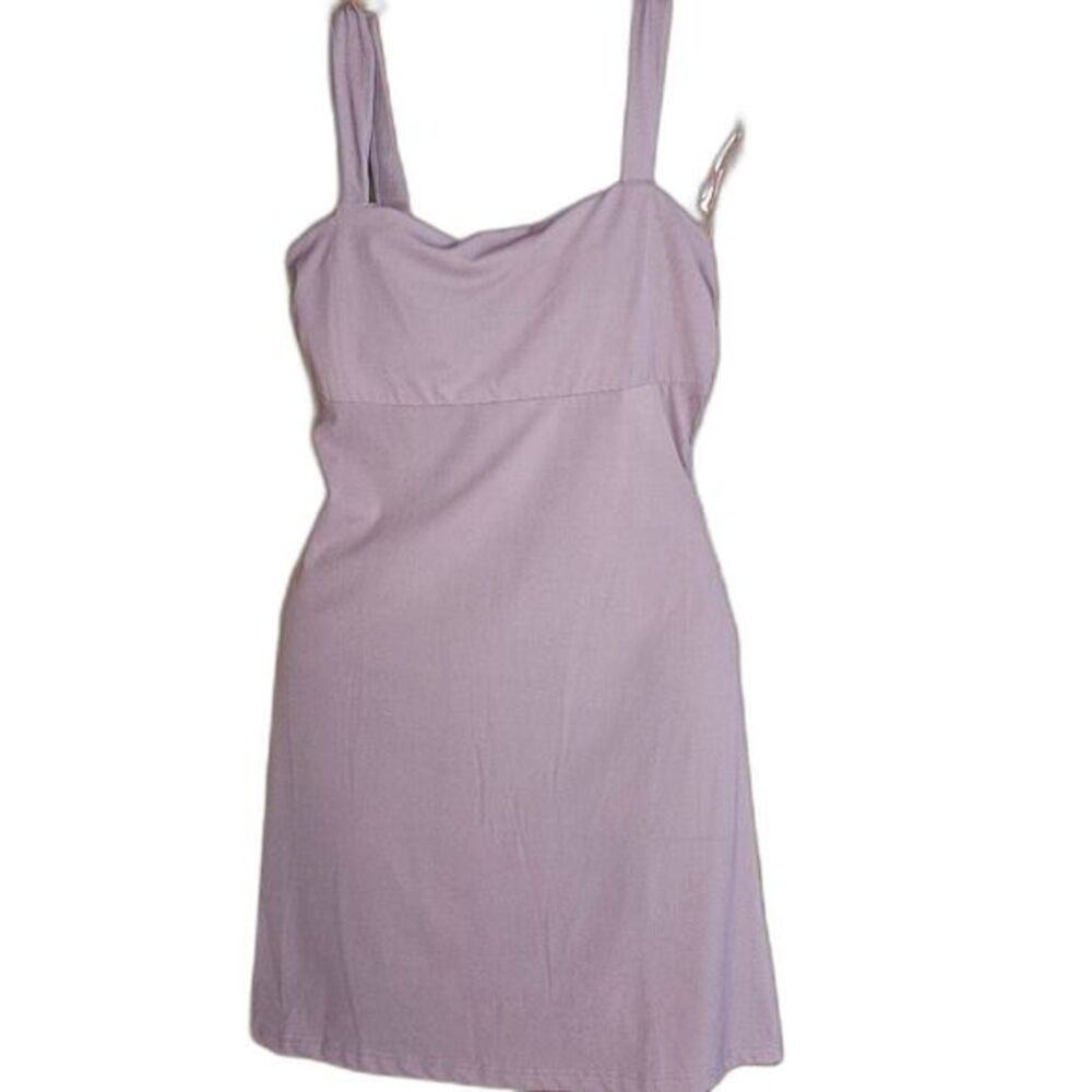 New Light Purple Backless Party Dress M‎ Tie-Back Sexy Party Date Night Mini New
